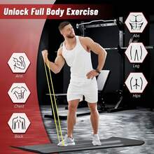 1pc Traction Strap, Pull-Up Assist Band, Yoga Traction Training Strap, Fitness Band, Training Band, Resistance Band Set, Suitable For Fitness, Walking, Body Shaping, Unisex - Multicolor - View 4