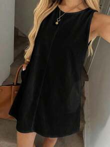 Women Long Dresses - 黑色 - 查看 4
