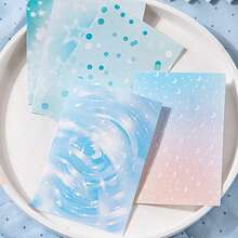 30 piezas/paquete Papel de scrapbooking de unicolor con efecto tie-dye refrescante, material de papel no adhesivo para decoración DIY, regalo festivo, material de collage hecho a mano, planificación de scrapbook personalizada, papelería escolar creativa - Estilo 2 - Ver 11