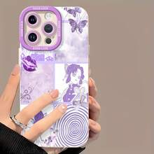 Fondo de pantalla estético de Shinobu morado de Demon Slayerfunda de teléfono Fundas compatibles con ,Apple,VIVO,OPPO,,, y Honor.Fabricadas en silicona TPU,ofrecen protección contra golpes y caídas. - Blanco - Ver 2