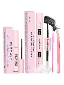 4pcs Eyelash Glue Set, Includes Eyelash Glue, Remover, Tweezers, Strong Waterproof Eyelash Glue, Gentle Eyelash Glue, Quick Removal Without Residue, Suitable For Home Use - Multicolor - View 7
