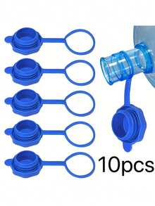 3/1个可重复使用的硅胶桶盖 | 适用于5加仑/3加仑水桶 | 通用55毫米瓶颈 | 防漏防尘 | 户外露营/厨房储物罐盖密封器、水桶盖、净水器、瓶装水密封盖、水瓶盖、智能盖、花瓣形便携式家用盖。 - 彩色 - 查看 2