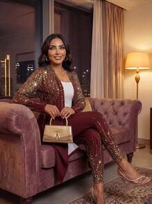 SHEIN Lady Trang phục hai mảnh cho nữ Trang phục công sở thường ngày cho nữ Trang phục công sở cho nữ Trang phục đi chơi cho nữ Trang phục sân bay cho nữ Trang phục du lịch cho nữ Trang phục sân bay cho nữ Trang phục đi học trở lại Trang phục hòa nhạc đồng quê Trang phục đêm hẹn hò cho nữ - Nhiều màu - Xem 5