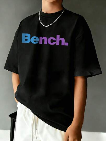 Camiseta de manga corta con cuello redondo y estampado divertido, top de verano para adolescentes