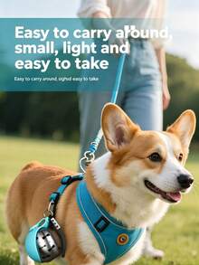 Dog Portable Water Bottle, 304 Stainless Steel Foldable Spherical Water Dispenser, Backflow Design With Hook, Leakproof Outdoor Walking Travel, Fourth Of July Pet Dog Accessories, Summer Pet Supplies, Leak-Proof Puppy Feeder,Travel Pet Essentials. - 柔霧粉寵物水壺 - 查看 5