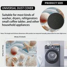 1pc Ocean Seashell Print Kitchen Cabinet Countertop Bowl Dish Drying Mat, Super Absorbent Hides Stains, Rubber Backed Multi-Purpose Dining & Kitchen Home Mat, Suitable For Coffee Maker Dish Rack Drying, Washing Machine, Espresso Machine - HL XYJ 311 - View 6