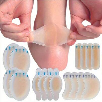1/10 pares de almohadillas antifricción transparentes para talón, almohadillas antideslizantes para tacones altos, cómodas plantillas para zapatos