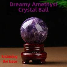 Natural Amethyst Crystal Ball Energy Healing Exquisite Healing Stone Crafts Feng Shui Ornaments Gift - Multicolor - View 4