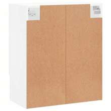 vidaXL Wandschrank Weiß 60x31x70 cm Holzwerkstoff - Weiss - Übersicht 8