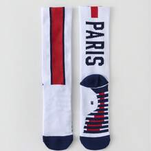 1 Pair Adult Soccer Socks, Non-Slip Silicone Training Thick Terry Cushion Breathable Sports Socks - Multicolor - View 5