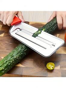 Dao thái bắp cải, dao cắt bắp cải, dụng cụ nhà bếp, dụng cụ làm dưa cải bắp, dụng cụ bào salad bắp cải, lưỡi dao bằng thép không gỉ sắc bén, tay cầm màu đen và đỏ. - Nhiều màu - Xem 9