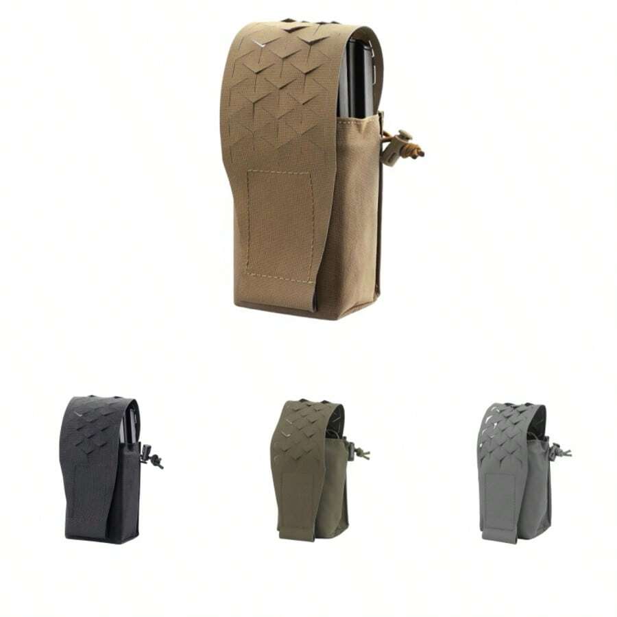 MOLLE Double Mag Pouch For 7.62 & 5.56, Tactical Radio GP Utility Bag For Vest Belt, Airsoft EDC Magazine Holder With Admin Pocket - Multicolor - View 1