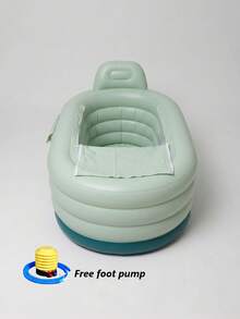 1pc Adult Portable Inflatable Bathtub With Foot Pump - Easy To Inflate And Drain, Suitable For Home SPA, Hot/Ice Bath, Foldable For Storage - Perfect Gift - A - View 13