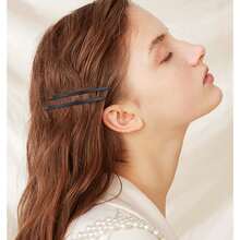 1/12 piezas Pinzas de metal negro extra grandes, Horquillas, Accesorios para el cabello, Adecuados para moños de cabello grueso y largo, Garras casuales, Pinzas para el cabello, Horquillas, Útiles escolares, Festival, Fiesta - Negro - Ver 6