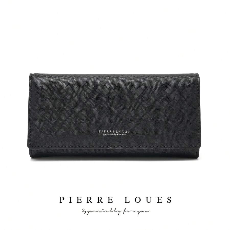 Simple Women's Wallet, Large-Capacity Multifunctional Clutch Bag,-Pattern Ladies' Wallet - Black - View 1