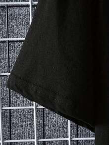 Men'S Summer Short Sleeve Printed T-Shirt - Black - View 3