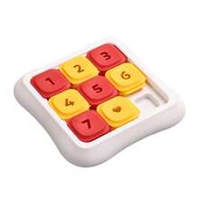 High-Quality Products: Dog Puzzle Toys, And Dog Food Hiding Bowls, And Dog Slow-Feeding Bowls, Pet Companion Toys, Pet Intelligence Development Toys, Pet Boredom Busters - Đồ chơi xếp hình số 3x3 (Màu trắng) - Xem 3