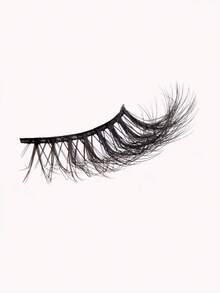 7 cặp lông mi giả hình mắt mèo 15mm - màu đen - Xem 7