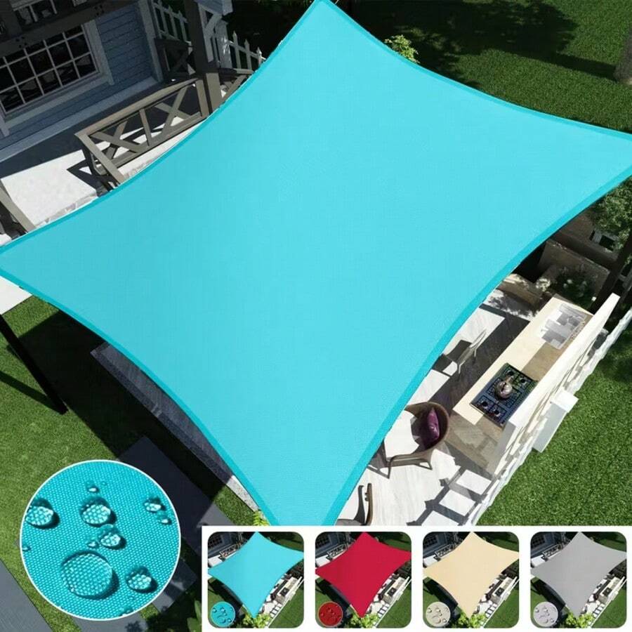 1 tấm bạt che nắng chịu lực cao, chống thấm nước, chống tia UV 95%, chịu gió, làm bằng polyester bền chắc, nhiều kích cỡ khác nhau, phù hợp cho sân hiên, vườn, sân sau, không gian ngoài trời. - D - Xem 1