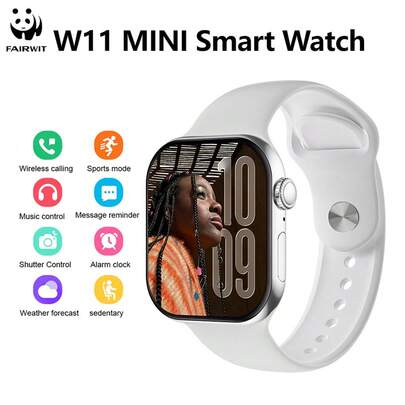 PANDA New Smart Watch With High-Definition Full-Touch Color Screen, Compatible With IOS/Android, IP68 Waterproof For Swimming, Supports Multi-Language & Multi-Dial, Call & Message Reminder, Pedometer, Music Control, Sports Modes, Suitable For Daily Use And Gift (Watch 11 MINI)