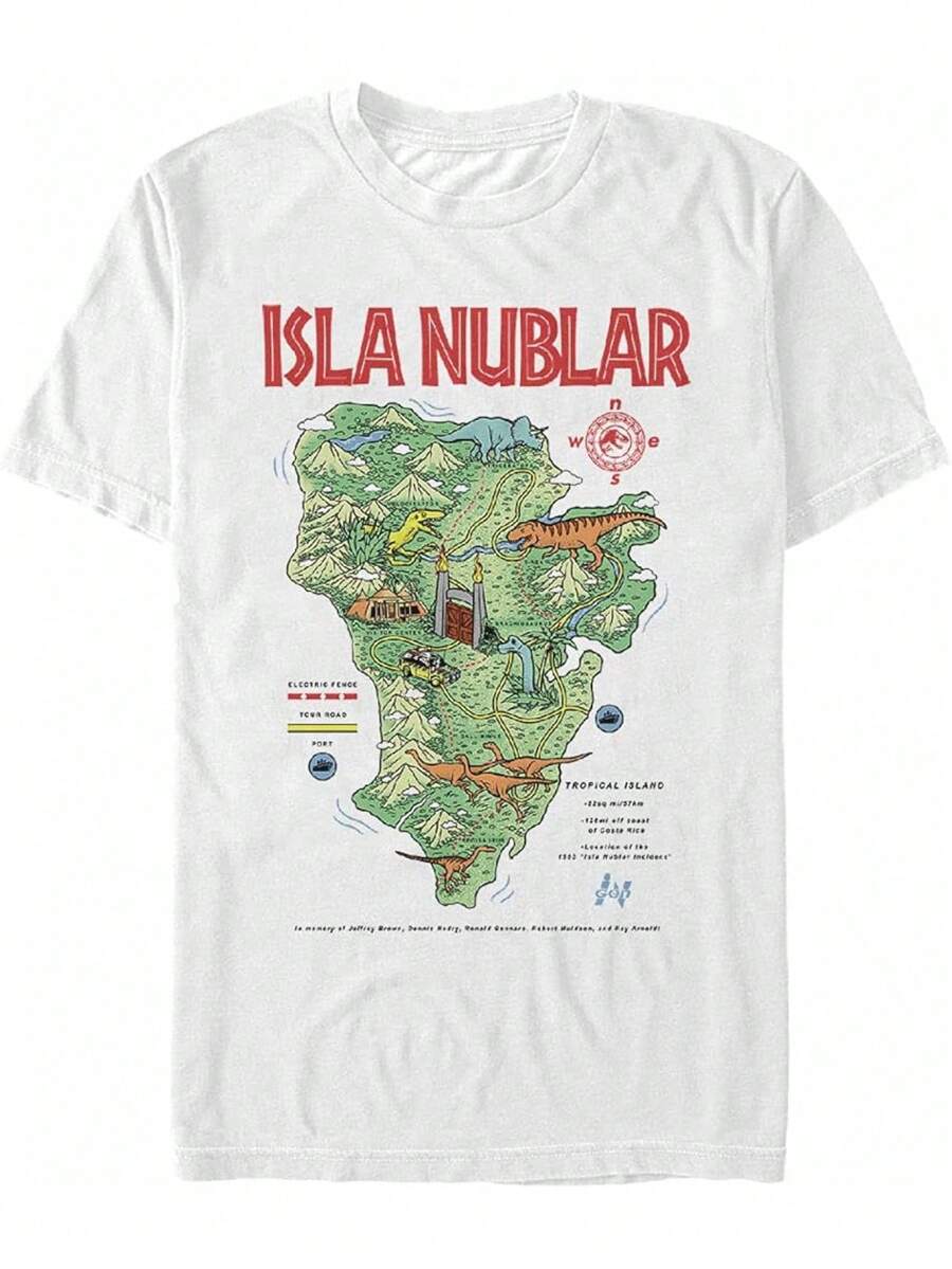Parque Jurásico Isla Nublar para Hombre - Blanco - Ver 1