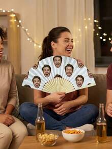 Quạt cưới in ảnh và tên theo yêu cầu, quạt tự làm cổ điển, quạt trang trí chất lượng cao, cá nhân hóa, phong cách, tinh tế, độc đáo, món quà lý tưởng dành cho người yêu, bạn trai, bạn gái, bố, gia đình, mẹ, bạn bè, thú cưng. - Nhiều màu - Xem 3