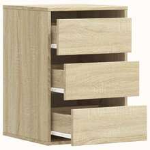 vidaXL Kommode Sonoma-Eiche 40x41x58 cm Holzwerkstoff - Braun - Übersicht 5