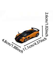 1:43 帕加尼 BC Huayra 合金压铸车模，滑行顺畅，回力驱动，收藏佳品 - 彩色 - 查看 3