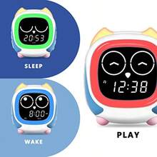 iTOMA Reloj Despertador para niños Addo The Owl Ready to Rise con Entrenador de sueño Bluetooth LED de Noche y máquina de Sonido para Dormir CKS912 - Varios colores - Ver 2