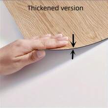 1 rollo de 40 cm x 3 m de papel tapiz autoadhesivo con diseño de grano de madera - Papel tapiz grueso con grano de madera, se puede pelar y pegar, adecuado para sala de estar, cocina, dormitorio, oficina y varios pisos interiores - A - Ver 8