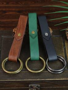 1pc Medieval PU Leather Belt With Metal O-Ring, Renaissance Fair LARP Belt Buckle, Knight Roleplay Accessory Suitable For Viking And Elf Costumes Halloween Costume Props - A - View 4