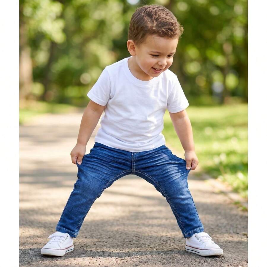 Baby Boys Denim - Baby Blue - View 1