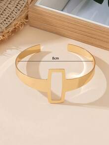Elegant Hollow 3D Four-Leaf Flower Anklet, Adjustable Size, Suitable For Party Gift - Gold - View 4