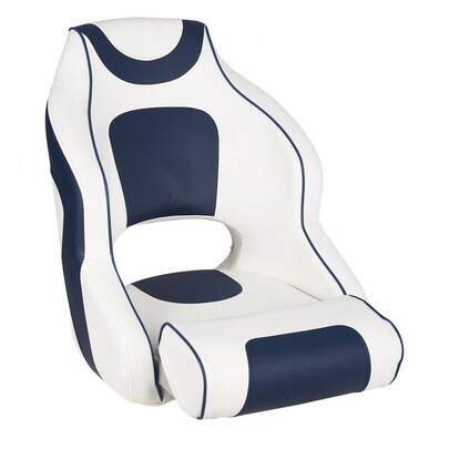 Asiento tipo cubo para capitán de barco pontón – Silla marina ergonómica de respaldo alto, vinilo marino de grado resistente a los rayos UV, espuma cómoda de alta densidad, fácil instalación – Ideal para pesca, navegación y lanchas bass.