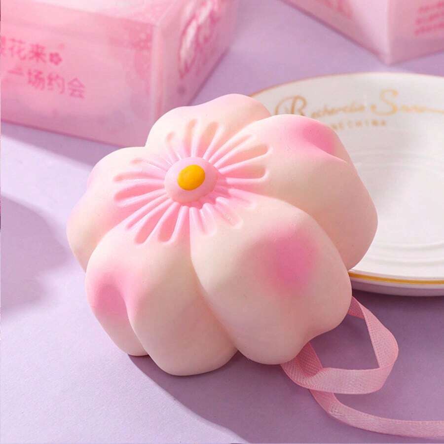 1 món đồ chơi bóp mềm hình hoa anh đào, đồ chơi xả stress mềm Sakura, bóng xả stress mini dùng khi đi du lịch, trong lớp học & phòng tắm, quà tặng sinh nhật, Giáng sinh, Lễ Phục sinh, Halloween & quà nhét tất hoàn hảo