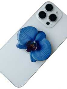 1pc Acrylic Magnetic Extendable Phone Holder (Orchid Design), Provides Multiple Styles And Color Options, Compatible With Apple And Android Phones, Ideal Lunar New Year Or Birthday Gift For Sisters, Girlfriends And Classmates - Multicolor - View 12