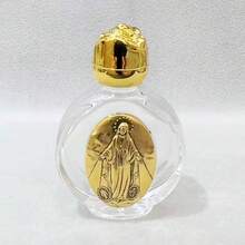 10件/套 23种款式 圣水耶稣瓶和圣母玛利亚雕像容器 - 适用于洗礼教堂礼物、宗教十字架瓶、天主教基督教用品、洗礼装饰和圣水祝福容器，款式随机 - 彩色 - 查看 17