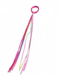 1/6pcs Multi-Color Braided Hair Ties Hair Accessories, Daily Use Hair Accessories, Suitable For Kids Daily, Casual, Beach, Vacation - Multicolor - View 6