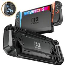 HELLCOOL Pop-Up Protective Case Upgraded Protective Cover Ergonomic Comfort PC Material Grip Shell Case For Switch 2 - View 9