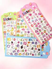 Cartoon Animal Embossed Stickers, 3D PVC Decorative Stickers Suitable For Water Bottles, Notebooks, Laptops, Phone Cases - Multiple Colors (style/packaging Random) - View 9