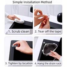 1pc Stainless Steel Triangle Strainer Basket, No-Drill Fit For Sink Corner, Fine Mesh To Catch Food Waste, Rust-Resistant And Durable, Suitable For Vegetable Washing And Filtering, Essential For Home Kitchen, Practical And Thoughtful Gift For Housewarming - Silver - View 4