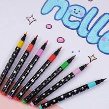 48/24/36/12/60pcs New Solid Color Glitter Pens, Soft Brush Tip, Non-Fading Pearl Glitter Pens, Colorful Fluorescent Pens, Suitable For Painting, Christmas Doodles, Christmas/New Year Gifts, Back To School Supplies, Office Stationery - Sets - View 5