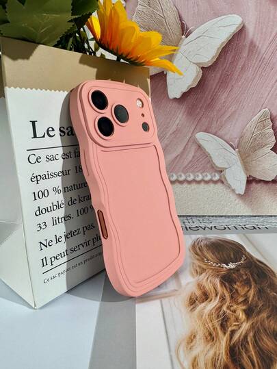1 ốp lưng điện thoại màu trơn Liquid Macaron với viền xếp ly, phù hợp với Apple 17 Promax/16 Promax/15 Promax/ 14 Promax/13 Promax/ 12 Promax/ 11 Promax/Galaxy S26 S25 S24 Ultra S24 Plus S24 FE S23 S22 A55 A54 A53 A52 A50 A30 A42 A35 A34 A33 A25 A24 A20 A30 A15 A17/ G53 G23 G30 G72 G73 E13 E22