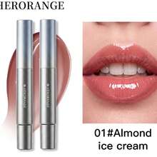 Faiccia HERORANGE Lápiz de Brillo de Labios con Punta de Masaje Metálica, Textura Cristalina de Brillo Acuoso, Suaviza Instantáneamente las Líneas de los Labios, Labios Voluminosos & Radiantes, Fórmula de Larga Duración de Alto Brillo No Pegajosa para Maquillaje de Labios Diario & Glam, Brillo de Labios con Acabado Rocío, Punta de Masaje Metálica - Multicolor - Ver 8