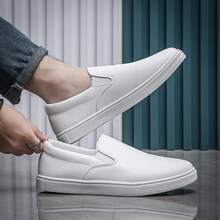 Giày thể thao nam casual, giày lười. - trắng - Xem 2