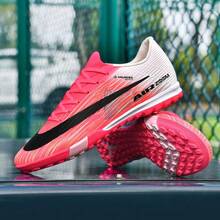 WEJIESS 1 Par de Chuteiras de Futebol/Futebol Masculinas, Adequadas para Preparação da Copa do Mundo, Gramado do Campus, Antiderrapante, Respirável, Portátil, Chuteiras de Treinamento de Cano Baixo com Travas - Rosa chiclete - Visão 10