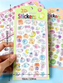 Cartoon Animal Embossed Stickers, 3D PVC Decorative Stickers Suitable For Water Bottles, Notebooks, Laptops, Phone Cases - Multiple Colors (style/packaging Random) - View 10