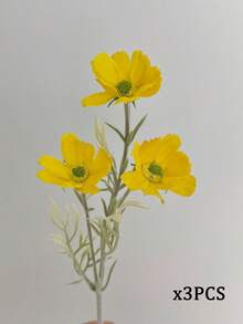 3件組 17英吋人造波斯菊花波希米亞雛菊花束，母親節禮物、生日禮物、情人節禮物、房間裝飾、家居裝飾、新娘花束、婚禮裝飾、戶外裝飾、畢業派對用品 - 彩色 - 查看 17