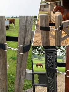 1pc A 50cm Longhorse Gate Lock, A Simple Ranch Gate Latch, A Single-Looplasso Latch, Used For Securinghorsefences And Cattle/Sheep Pen Gates. - View 8