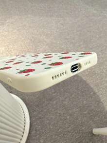 [24h Shipping From DE/FR/ES]Apple 17 16 15 Promax  21 22 23 24 25 26 Ultra Galaxy  13 14 15 Pro Ultra Cute Strawberry Pattern Phone Case Compatible With IPhone15/15Plus/15Pro/15Promax, Kawaii - 1pcs - View 2